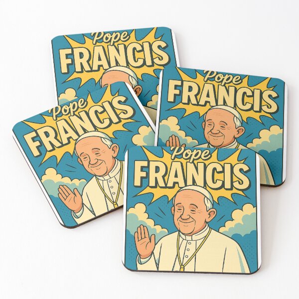 Item preview, Retro Farewell Pope Francis – Cartoon RIP Tribute designed and sold by Aryabek.