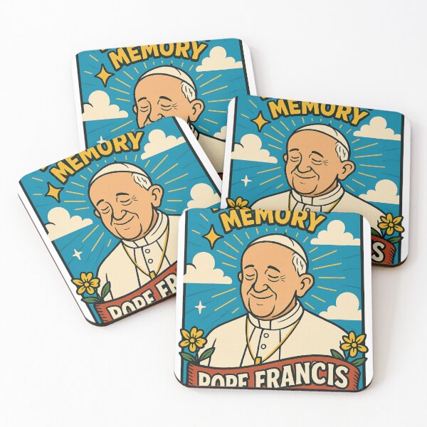 Item preview, Cheerful Memorial Art – Pope Francis In Loving Memory designed and sold by Aryabek.