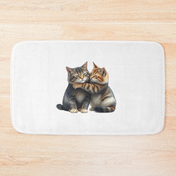 Item preview, Two cuddly cats designed and sold by SommeryLaser.