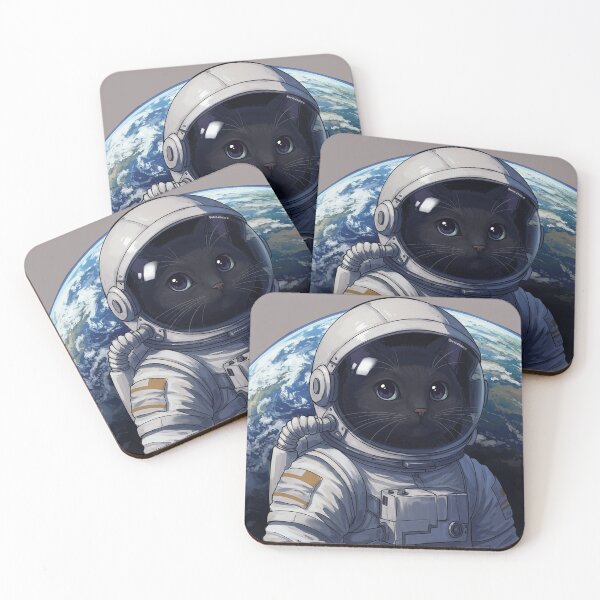Item preview, Astronaut black Cat  designed and sold by Juana-.