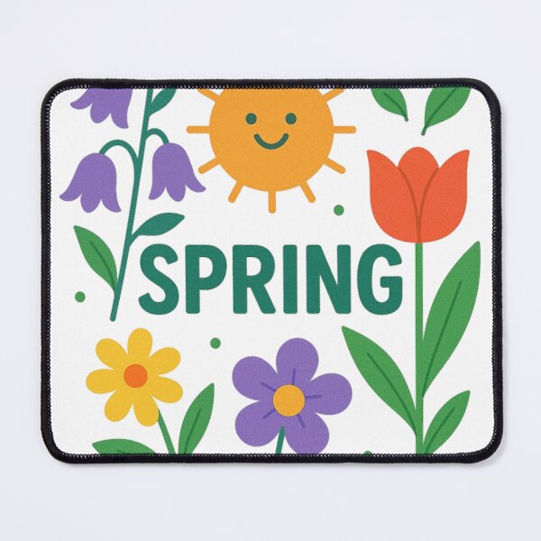 Item preview, Springtime Joy – Cute Animals and Blooming Flowers Illustration designed and sold by B-M-Store.
