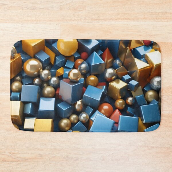 Item preview, Vibrant Shape Explosion: Abstract Geometric Composition designed and sold by HeartfulBloom.