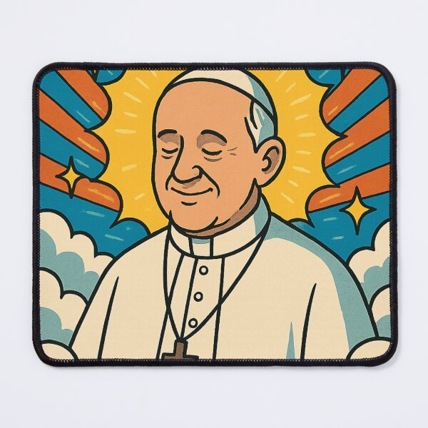 Item preview, Remembering Pope Francis with Radiant Heavenly Light designed and sold by Aryabek.