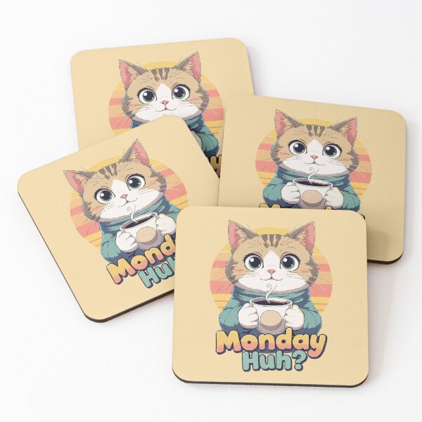 Item preview, Monday Morning Cat-titude designed and sold by Retro Urban Wave.