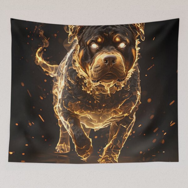 Item preview, Rottweiler Made of Fire  designed and sold by MountAshDesigns.