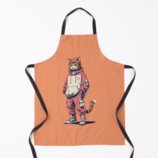 Aperçu de l'œuvre Street Style Cat Coolness urbain créée et vendue par Retro Urban Wave.