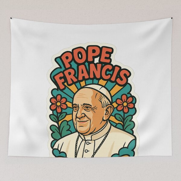 Item preview, Floral Papal Tribute – Pope Francis 1936–2025 designed and sold by Aryabek.