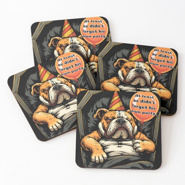 Item preview, Bulldog Grim Reaper Cartoon on Black Background designed and sold by Tong4130.