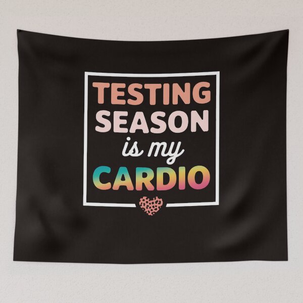 Item preview, Testing Season Is My Cardio Retro Groovy Teacher Test Day designed and sold by MAKOPOKOShop.