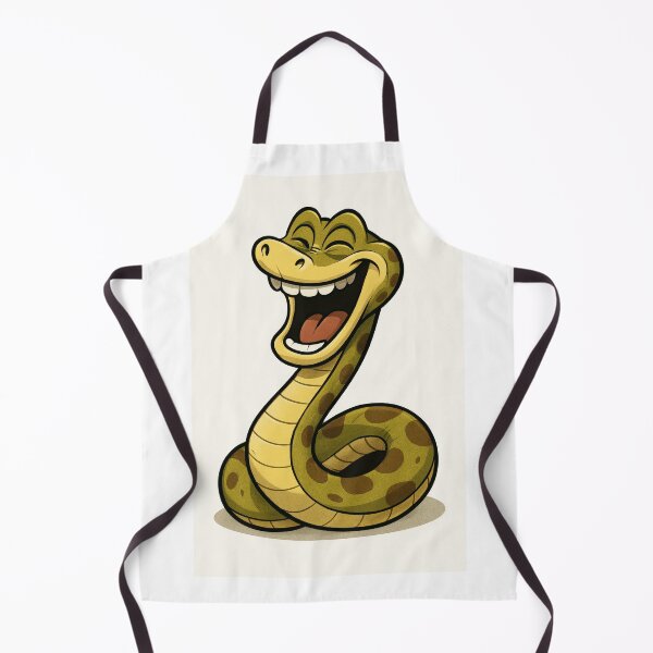 Item preview, A lively cartoon depiction of a laughing snake, showing animated features and a joyful, cheerful pose. The illustration embodies humor and upliftment, appealing to children and adults alike designed and sold by Por_photos.