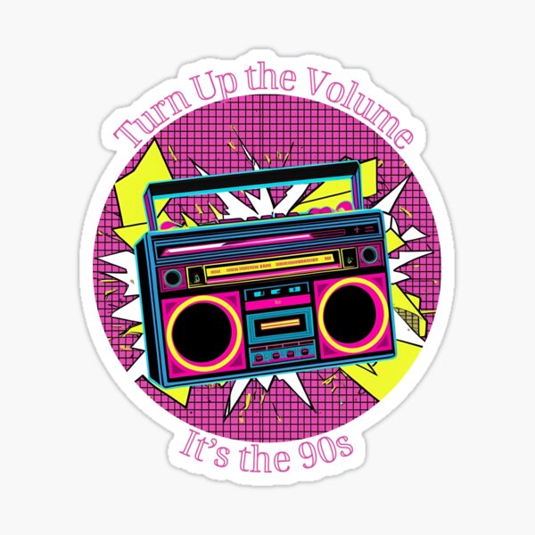 Item preview, Retro Boom Box Neon Music Vibes designed and sold by ChicTrendz.