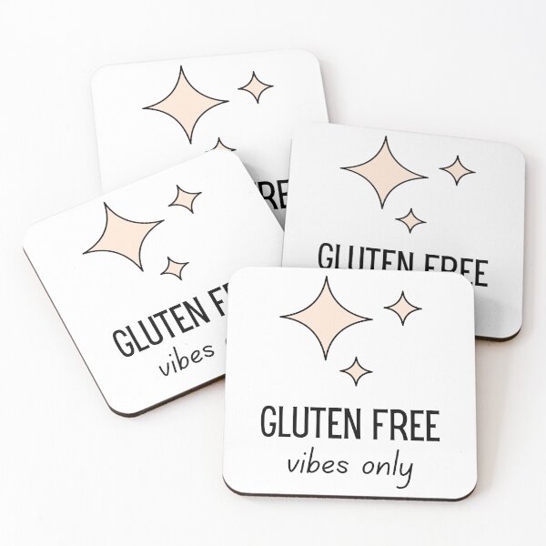 Item preview, Gluten Free Vibes Only Sparkly Coeliac Pride Design for Gluten Free Living designed and sold by My Gluten Free Life UK.