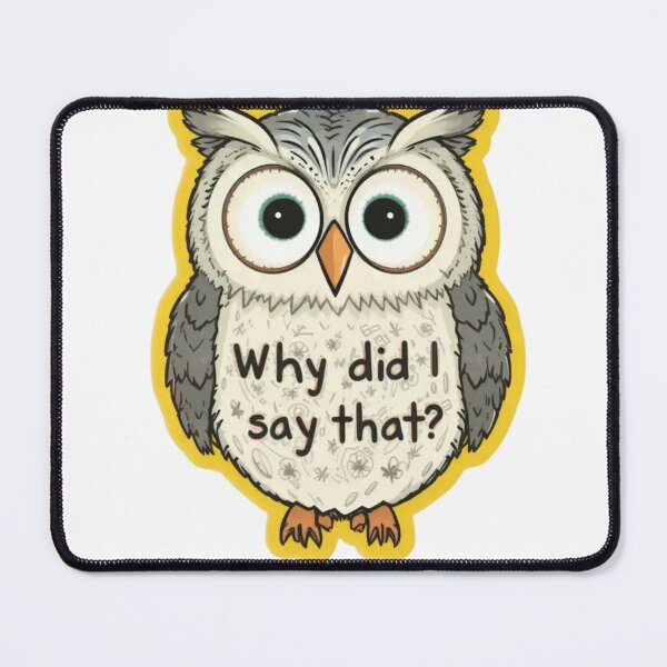 Item preview, ? Trending Now Design:Overthinking Owl – Reloaded – Viral Drop 2025 designed and sold by Imaginarium of Chaos falcon88 .