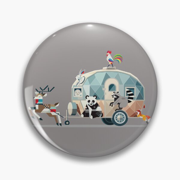 Item preview, Animal journey – caravan full of adventure in geometric style designed and sold by Kisho.