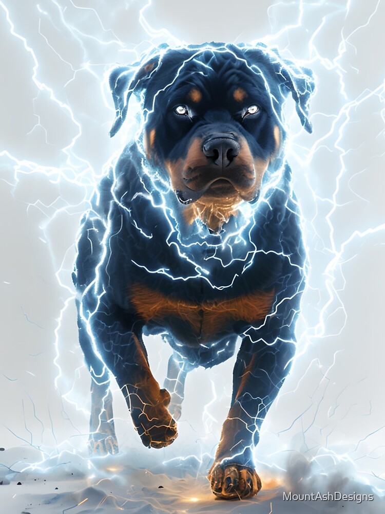 Thumbnail 4 of 4, iPhone Case, Lightning Rottweiler designed and sold by MountAshDesigns.