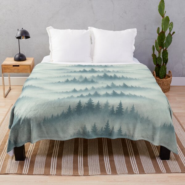 Item preview, watercolor forest design with pine trees seamless pattern design  designed and sold by Creativeworld03.