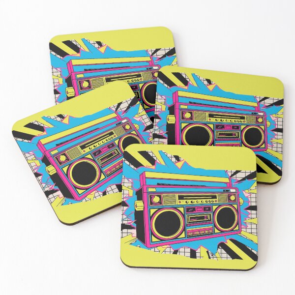 Item preview, Neon Boombox Music Retro Vibes designed and sold by ChicTrendz.