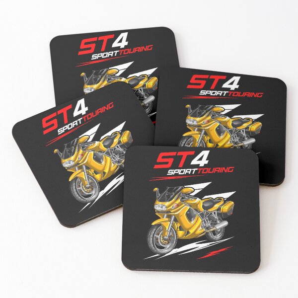 Item preview, Ducati ST4 (Yellow + Saddlebags) for Motorcycle Riders designed and sold by MotoApparelHub.