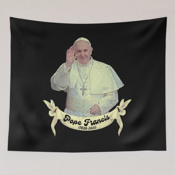 Item preview, Vintage Pope Francis designed and sold by MackenzieBin.