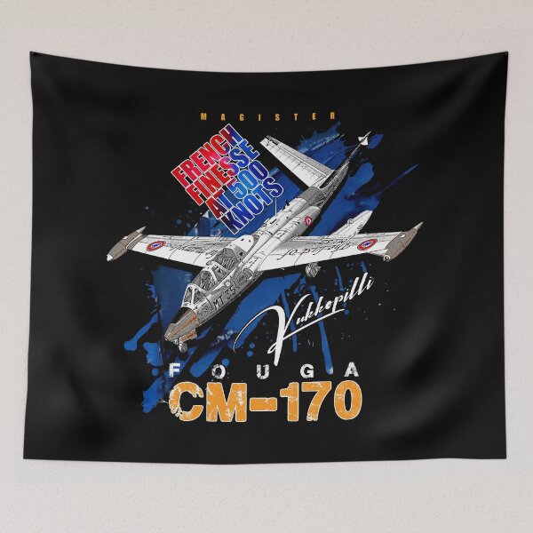 Item preview, Fouga CM.170 Magister – Vintage French Jet Trainer Illustration designed and sold by Aerolovers.