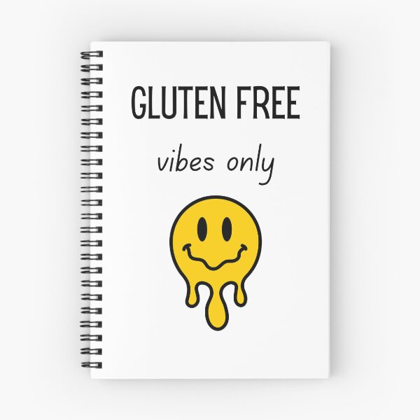 Item preview, Gluten Free Vibes Only Cool Drippy Yellow Smiley Face Coeliac Style designed and sold by My Gluten Free Life UK.