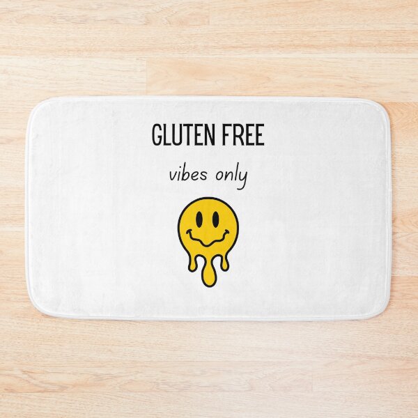 Item preview, Gluten Free Vibes Only Cool Drippy Yellow Smiley Face Coeliac Style designed and sold by My Gluten Free Life UK.