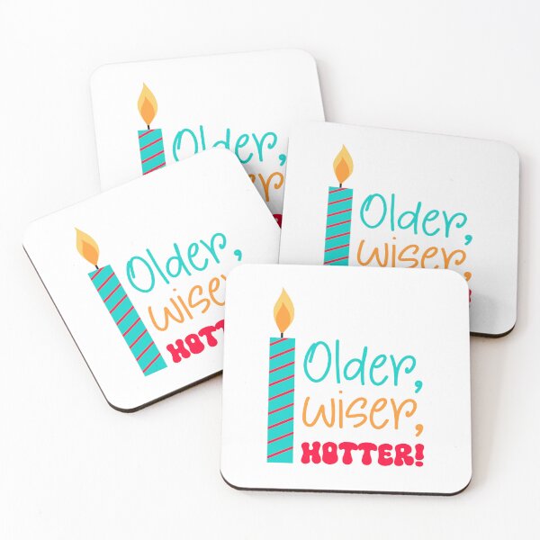 Item preview, Funny Birthday Card Older Wiser Hotter for adults designed and sold by ApricotBlossom.