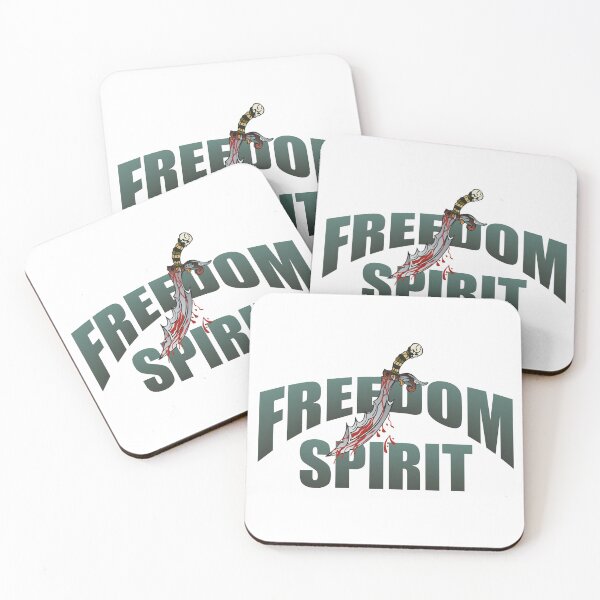 Item preview, freedom spirit dagger knife drawing slogan designed and sold by Achille3777.