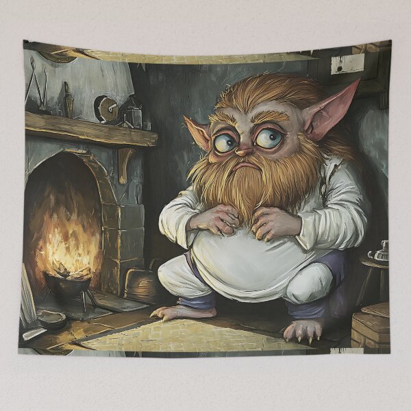 Item preview, Slavic Folklore Art: Domovyk House Spirit designed and sold by bapupa.
