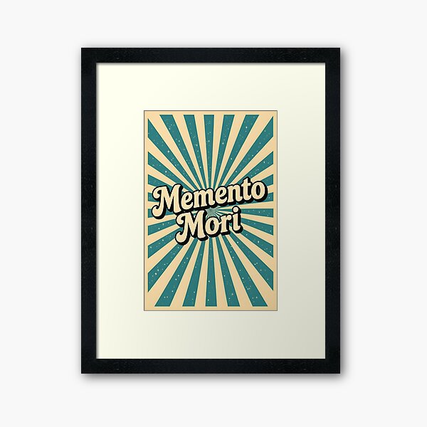 Artikel-Vorschau von Memento Mori Retro-Poster, designt und verkauft von Relatable Tees.