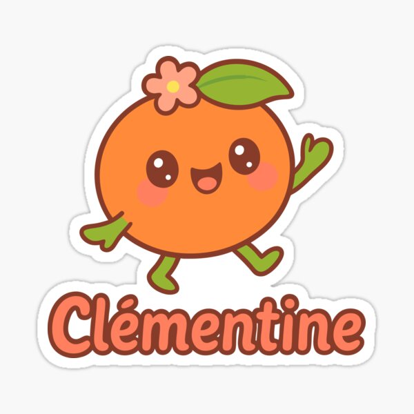 Artikel-Vorschau von Lächelnde Kawaii Clementine, personalisierte süße Frucht, designt und verkauft von sebastienbaudry.