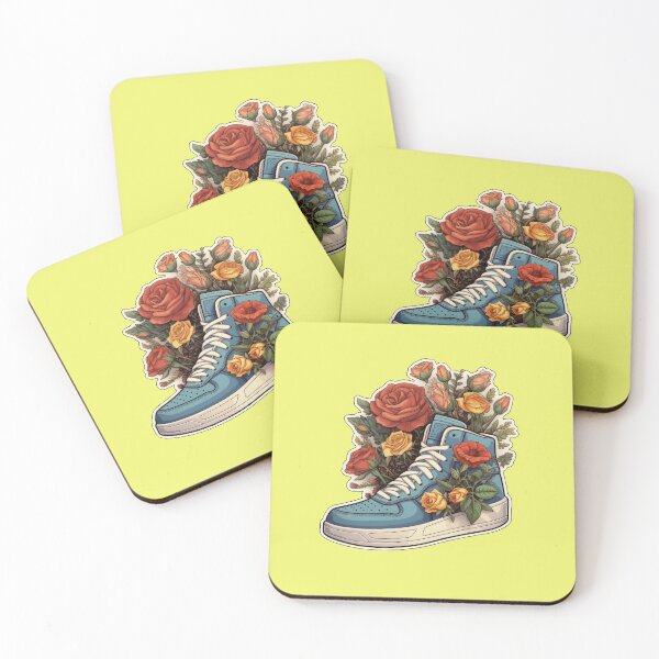 Artikelvorschau, Hi Top Sneaker Blumen entworfen und verkauft von RockFireMerch.