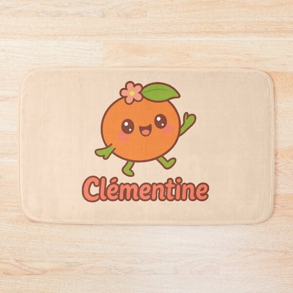 Item preview, Smiling kawaii clementine, Personalized cute fruit designed and sold by sebastienbaudry.