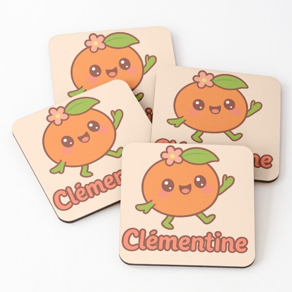 Item preview, Smiling kawaii clementine, Personalized cute fruit designed and sold by sebastienbaudry.