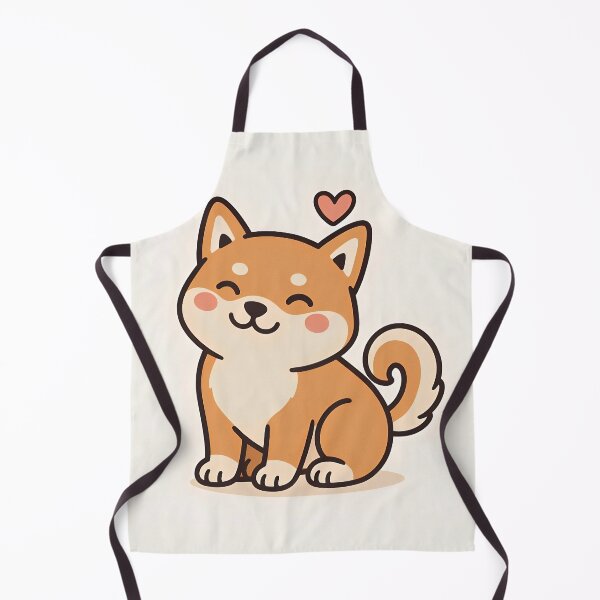 Item preview, Adorable Kawaii Shiba Inu Puppy with Heart Emoji designed and sold by Amr Siam.