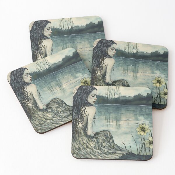 Item preview, Slavic Folklore Art: Rusalka Water Spirit designed and sold by bapupa.