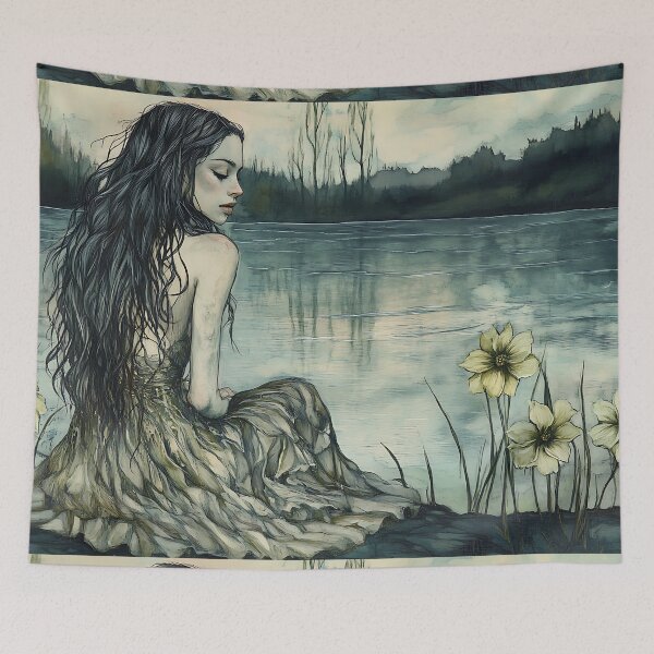 Aperçu de l'œuvre Art folklorique slave : Esprit de l'eau de Rusalka créée et vendue par bapupa.