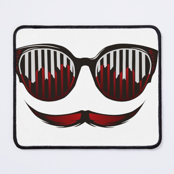 Item preview, fun hipster mustache sunglasses designed and sold by Achille3777.