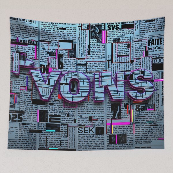 Item preview, Typographic pattern #8 designed and sold by Kaleidoscope Print.