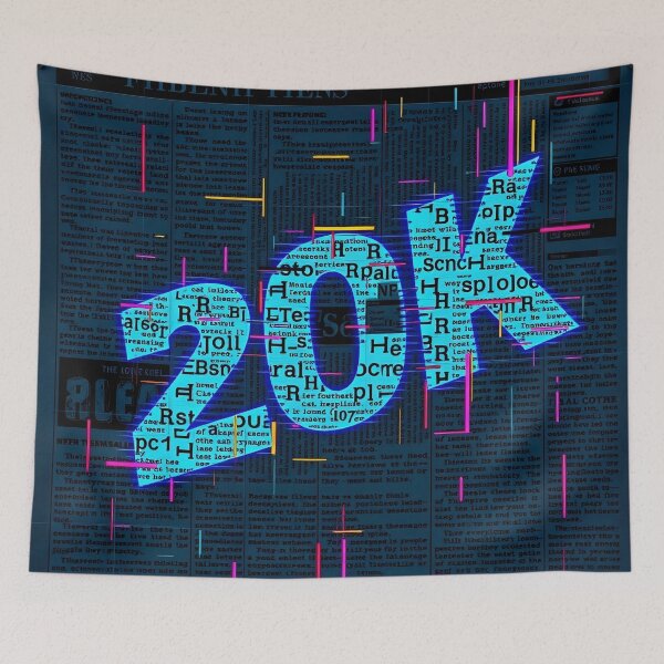 Item preview, Typographic pattern #9 designed and sold by Kaleidoscope Print.