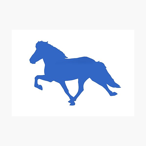 Aperçu de l'œuvre Cheval islandais tolt Silhouette créée et vendue par Eymirart.