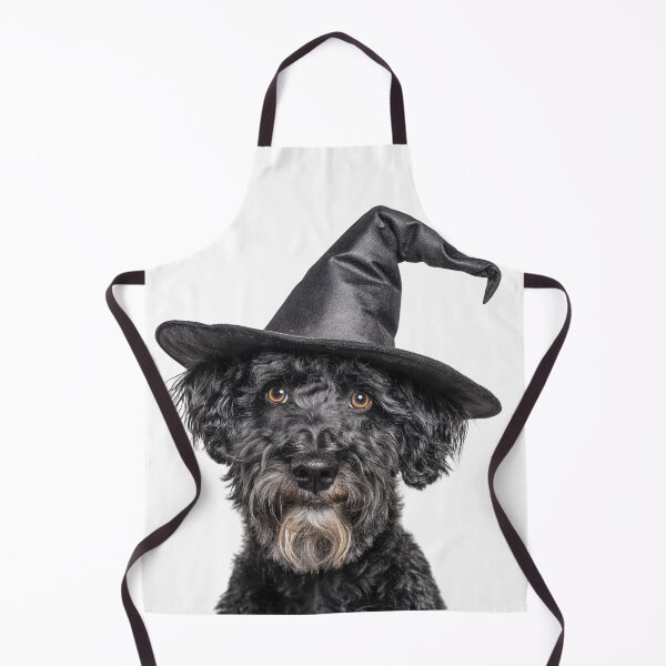 Item preview, Kerry Blue Terrier Dog Wearing Halloween Witch Hat designed and sold by LazyOwlStore.