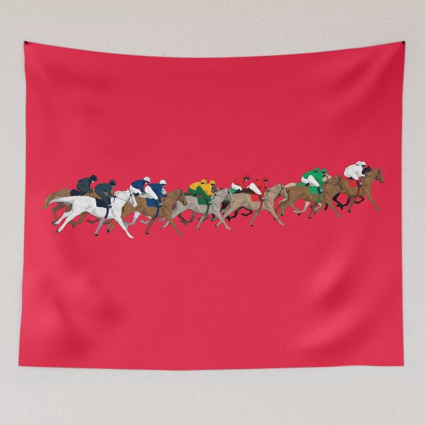 Item preview, Horse race - red designed and sold by Anne Cakebread.