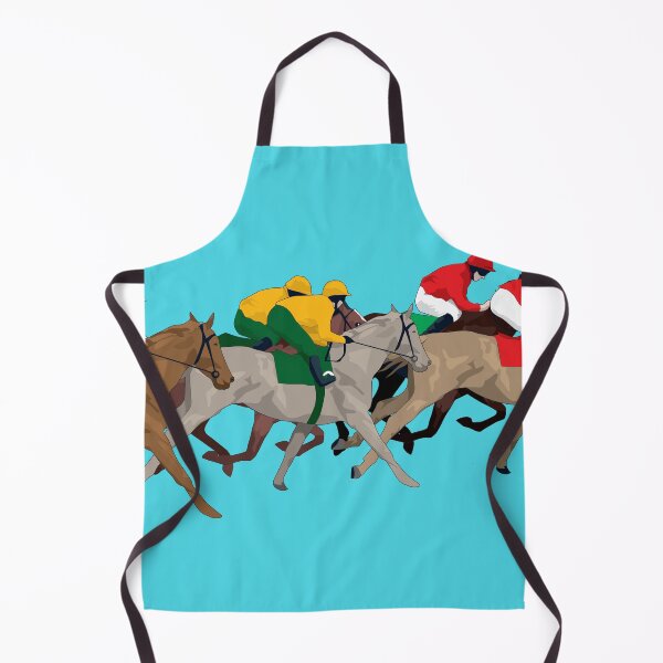 Item preview, Horse race aqua designed and sold by Anne Cakebread.