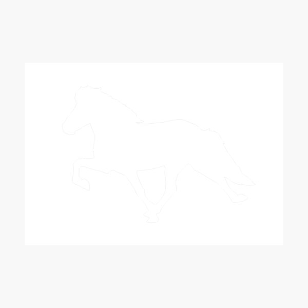 Aperçu de l'œuvre Cheval islandais tolt Silhouette créée et vendue par Eymirart.