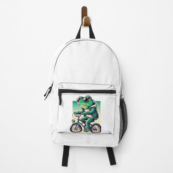 Item preview, Cool Frog on a Bike – Urban Amphibian Style designed and sold by SedaWear.