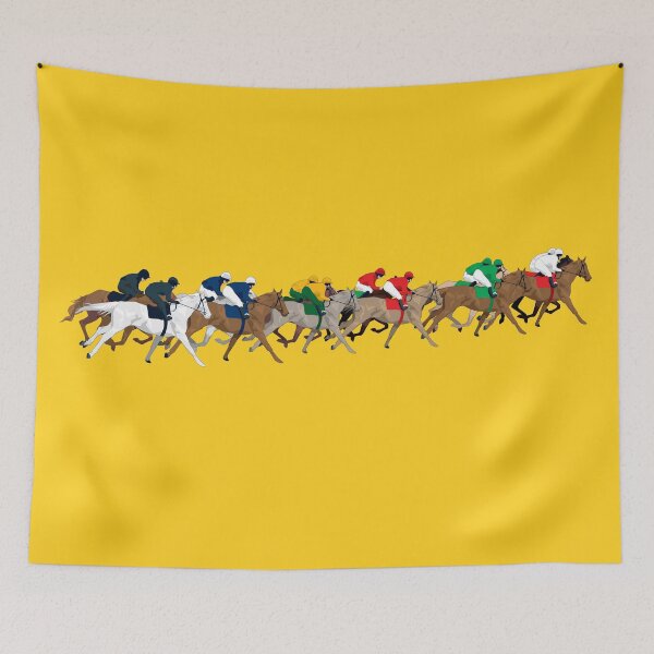Item preview, Horse race yellow designed and sold by Anne Cakebread.
