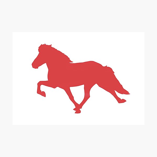 Aperçu de l'œuvre Cheval islandais tolt Silhouette créée et vendue par Eymirart.