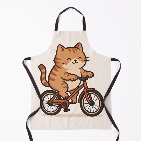 Artikelvorschau, Niedlich, mollig, katze, fahren fahrrad, karikatur, abbildung entworfen und verkauft von Amr Siam.