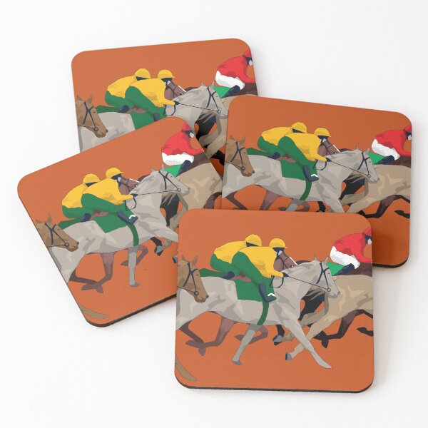 Item preview, Horse race burnt orange designed and sold by Anne Cakebread.